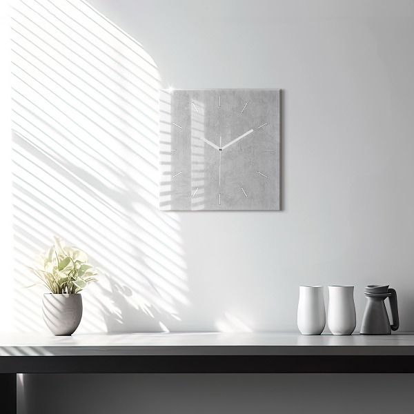 Square wall clock Stone wall