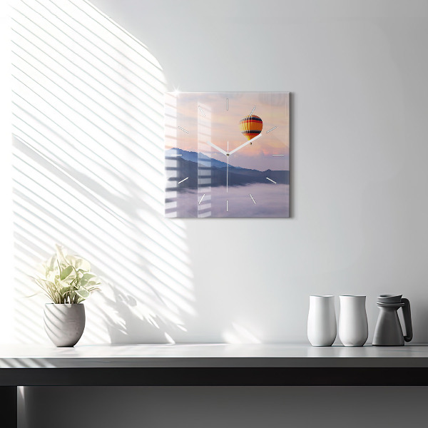 Square wall clock Beautiful Landscape