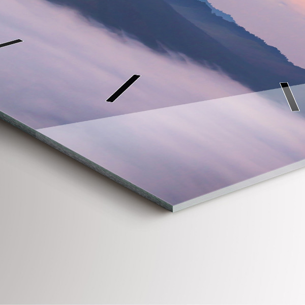 Square wall clock Beautiful Landscape