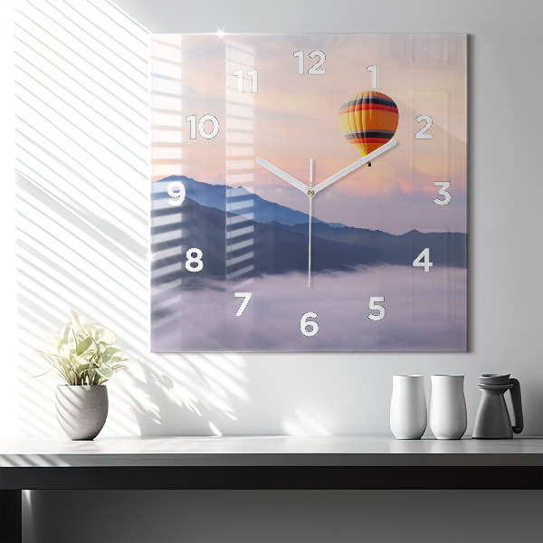 Square wall clock Beautiful Landscape