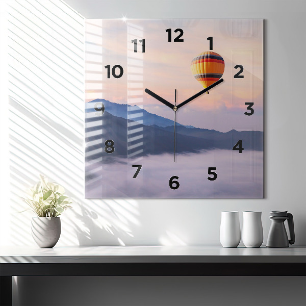 Square wall clock Beautiful Landscape