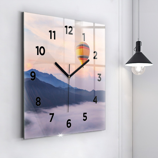 Square wall clock Beautiful Landscape