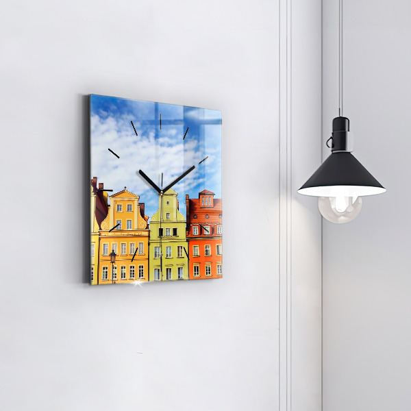 Square wall clock Wroclaw - Old Town