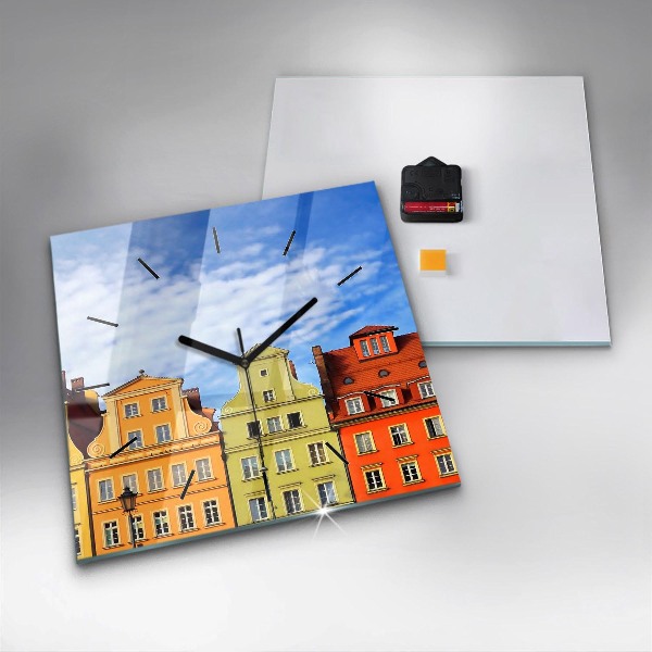 Square wall clock Wroclaw - Old Town
