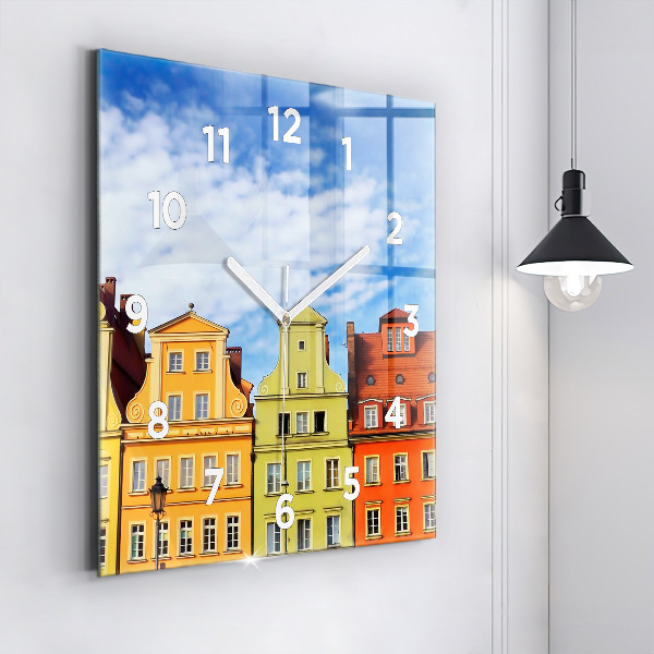 Square wall clock Wroclaw - Old Town