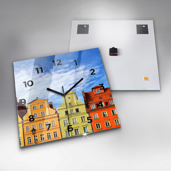 Square wall clock Wroclaw - Old Town