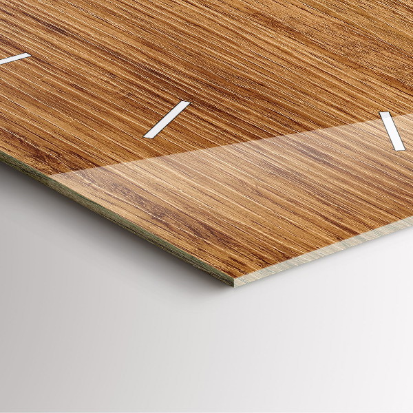 Square wall clock Light wood