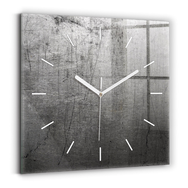 Square wall clock Metal wall