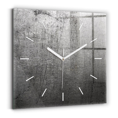 Square wall clock Metal wall