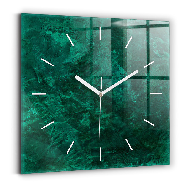 Square wall clock Emerald wall