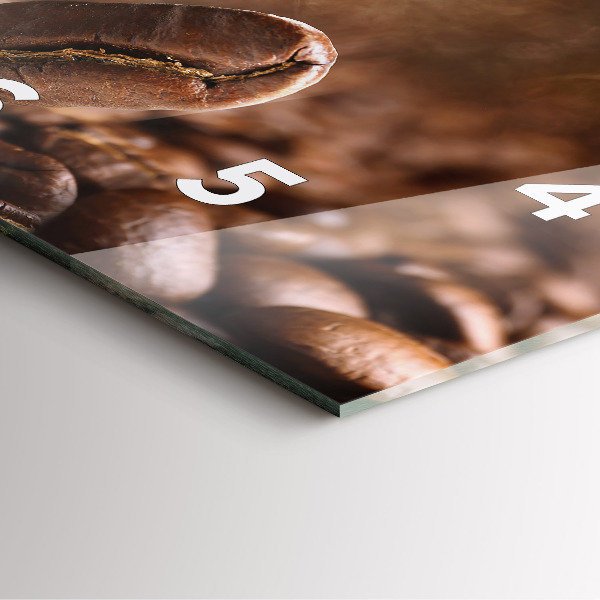 Square wall clock Coffee beans
