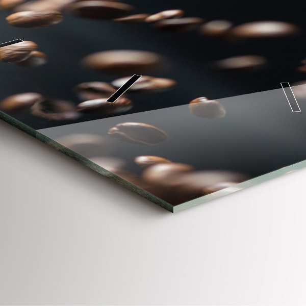 Square wall clock Coffee beans