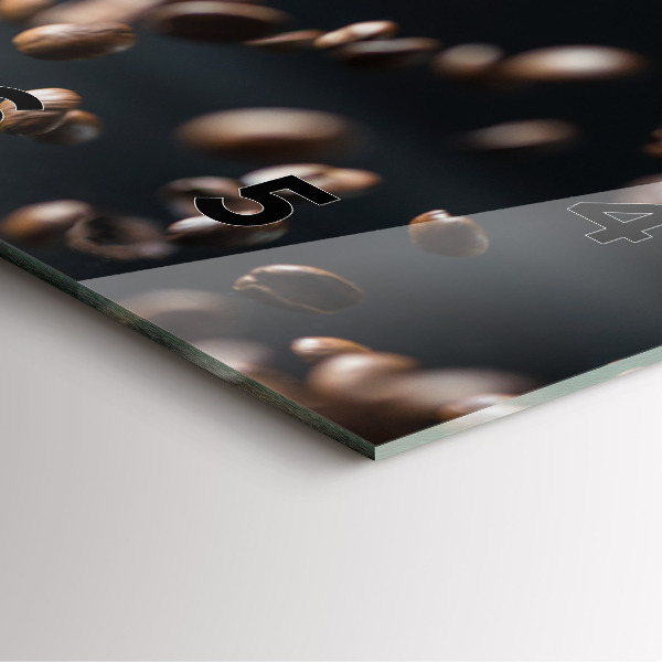 Square wall clock Coffee beans