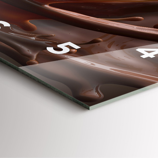 Square wall clock Cocoa waves