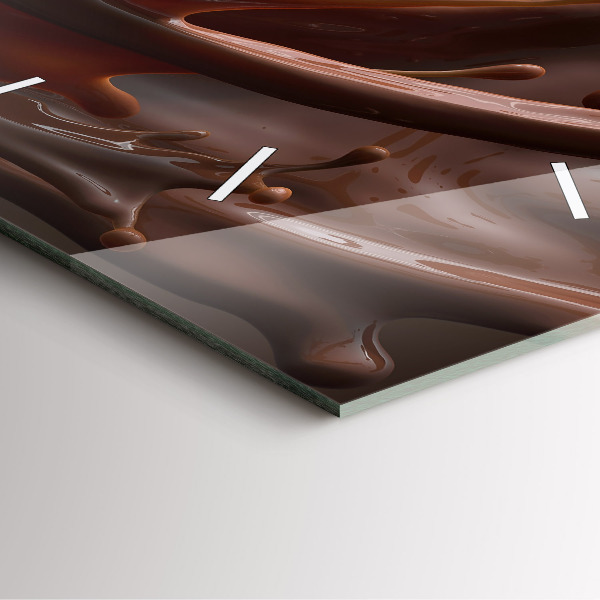 Square wall clock Cocoa waves