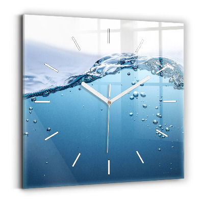 Square wall clock Underwater view