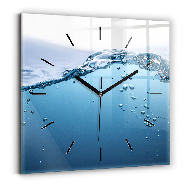 Square wall clock Underwater view