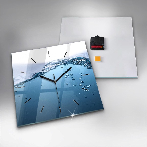 Square wall clock Underwater view