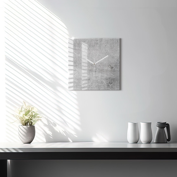 Square wall clock Raw wall