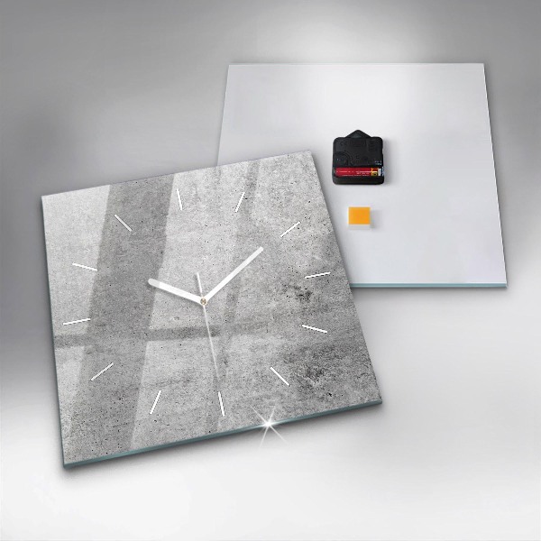 Square wall clock Raw wall