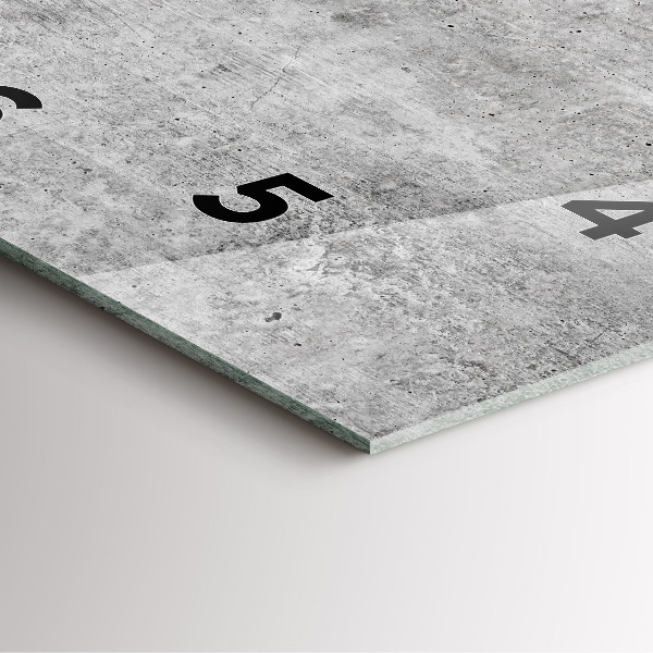 Square wall clock Raw wall