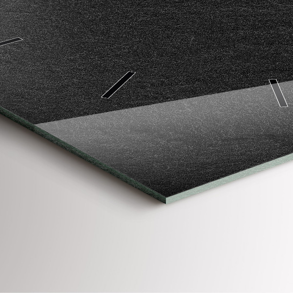 Square wall clock Dark rock