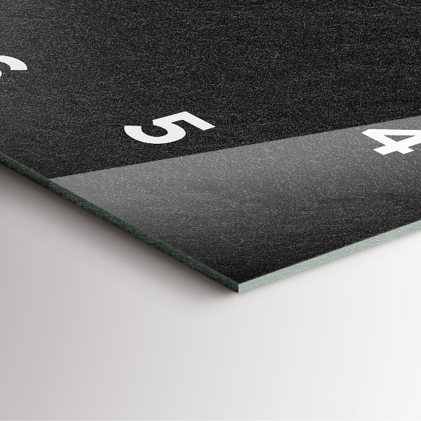 Square wall clock Dark rock