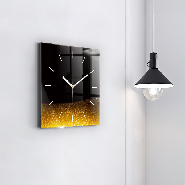 Square wall clock Orange juice