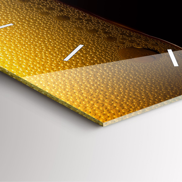 Square wall clock Orange juice