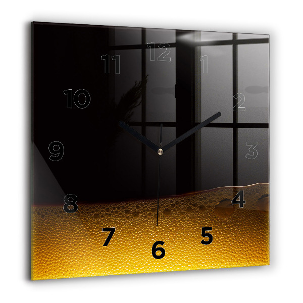 Square wall clock Orange juice