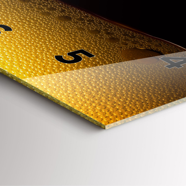 Square wall clock Orange juice