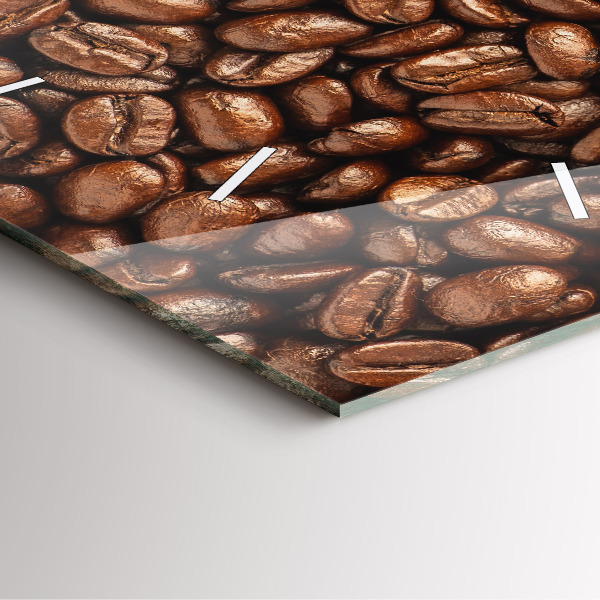 Square wall clock Coffee beans