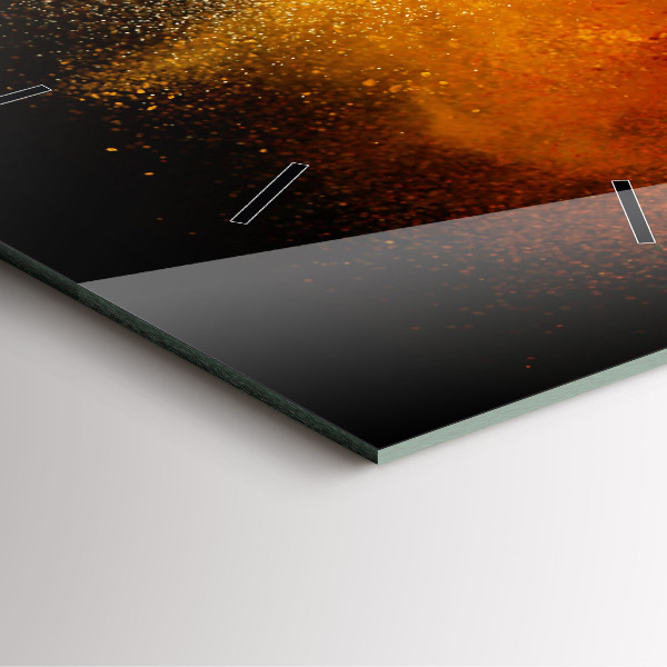 Square wall clock Spices scattered