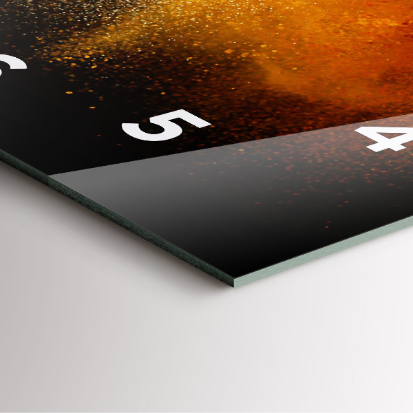 Square wall clock Spices scattered