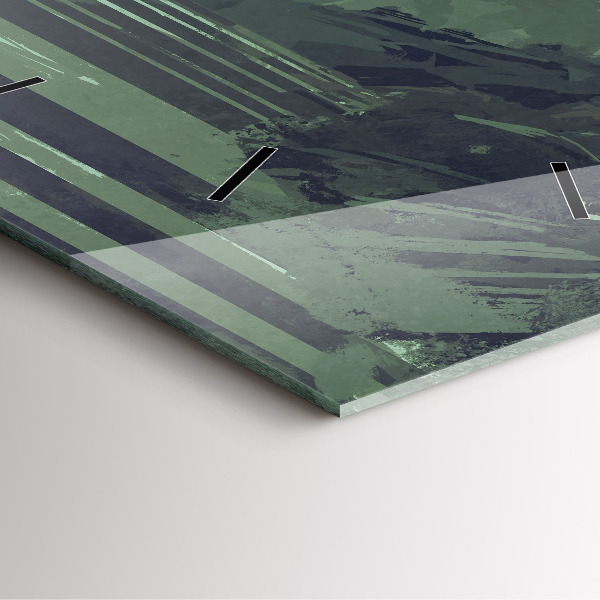 Square wall clock Samurai in the forest