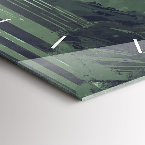 Square wall clock Samurai in the forest