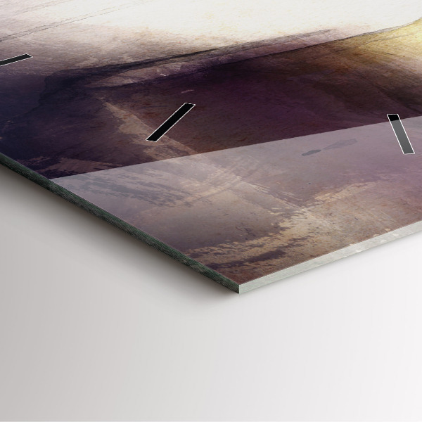 Square wall clock Abstract portrait of a woman