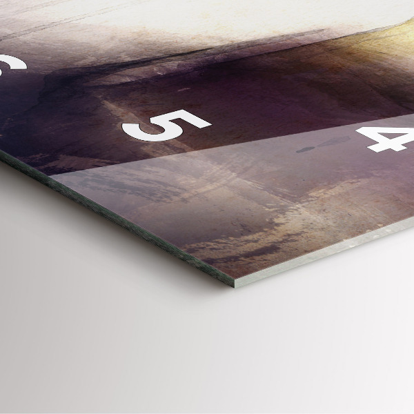 Square wall clock Abstract portrait of a woman