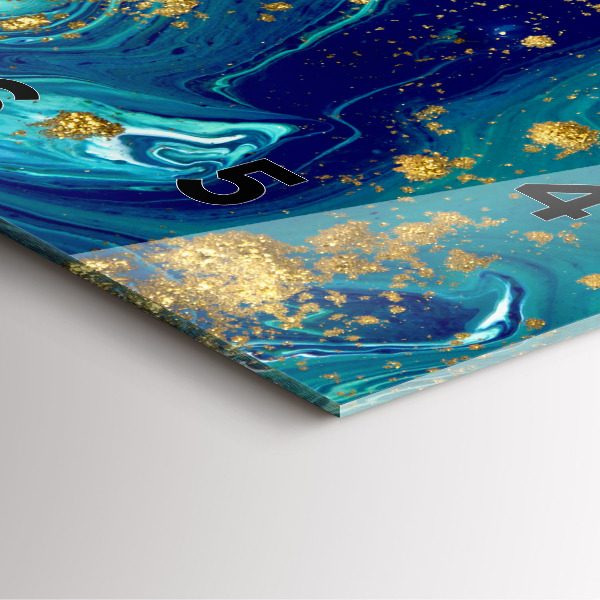 Square wall clock Modern abstraction