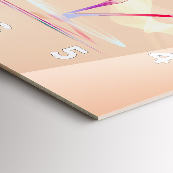 Square wall clock Flamingo illustration