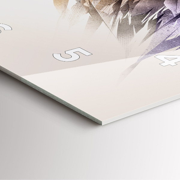 Square wall clock Bird of Predation