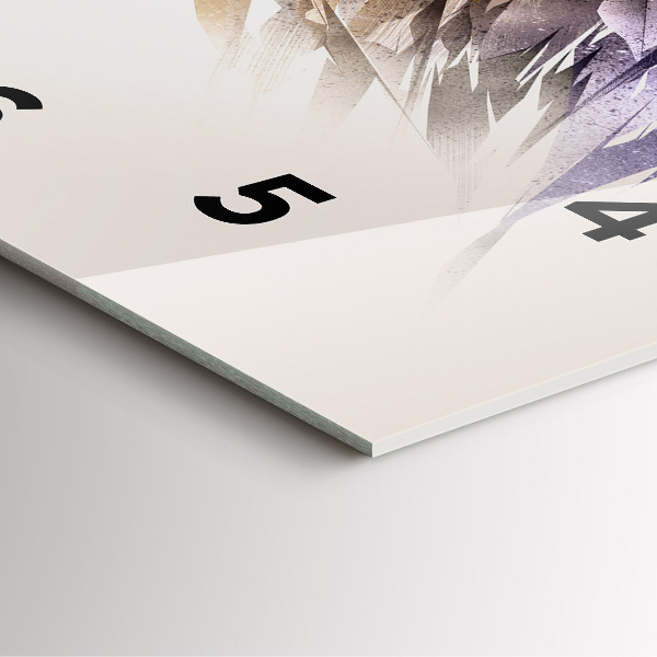 Square wall clock Bird of Predation