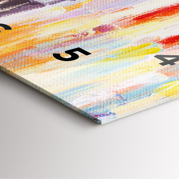 Square wall clock Couple in the rain