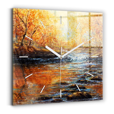 Square wall clock Artistic art