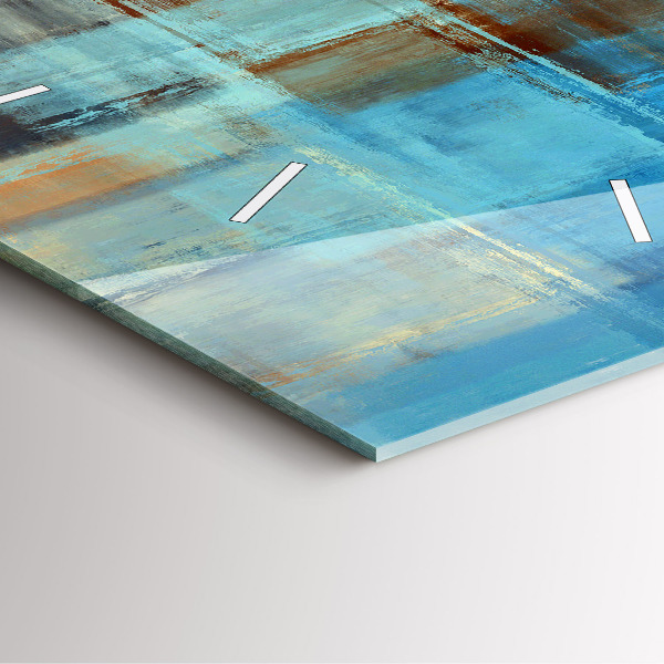 Square wall clock Colorful background - abstract