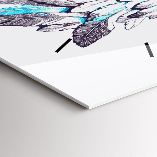 Square wall clock Imitation of bird wings