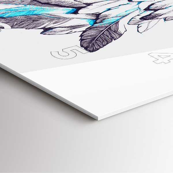 Square wall clock Imitation of bird wings