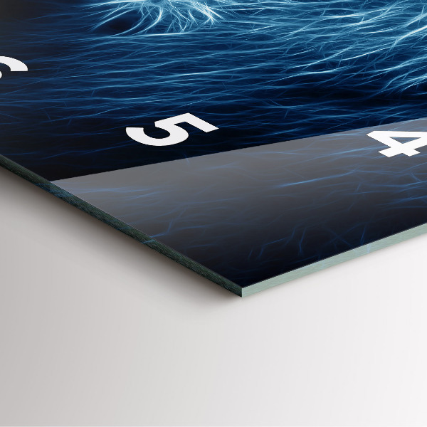 Square wall clock Wild lion