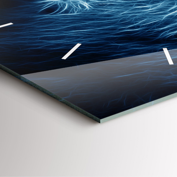 Square wall clock Wild lion