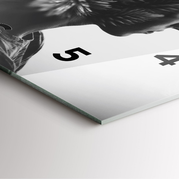 Square wall clock Portrait of a woman